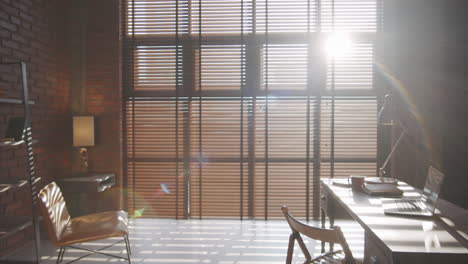 interior of trendy loft office