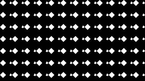 fondo de bucle de patrón negro y blanco