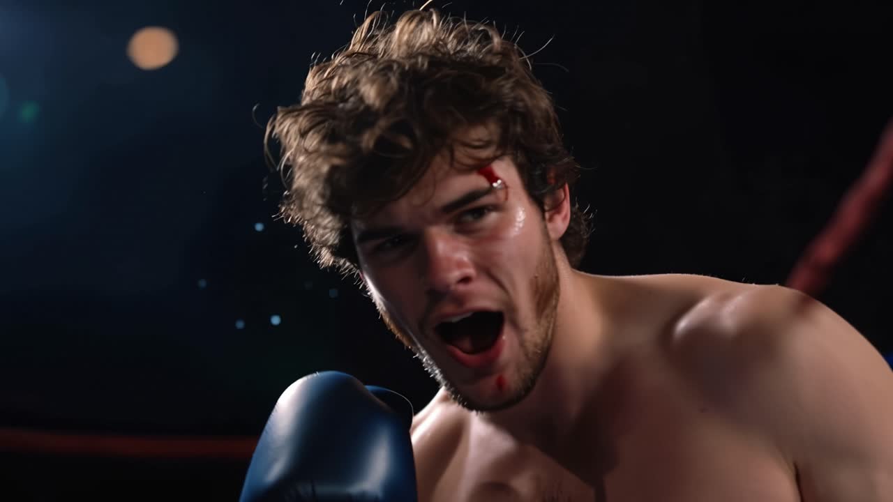 Un intenso incontro di boxe mostra la determinazione, la resilienza e l'abilità di un giovane atleta che combatte sul ring, pronto a sferrare pugni potenti contro il suo avversario.
