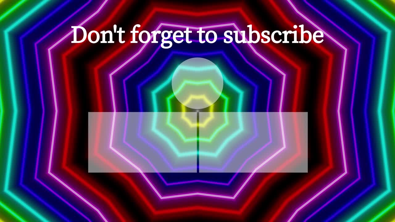 네온 표지판 패턴 엔드 카드 엔딩 스크린 모션 그래픽