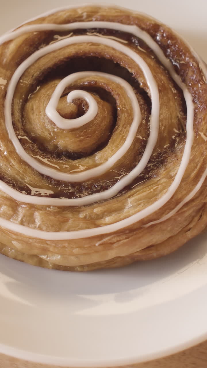 un delicioso rollo de canela