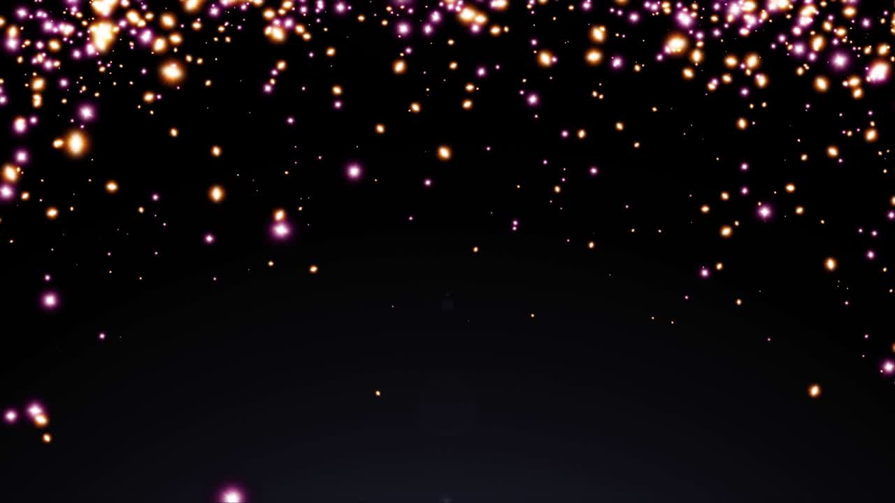 Star Glow Flickering Falling Motion Background