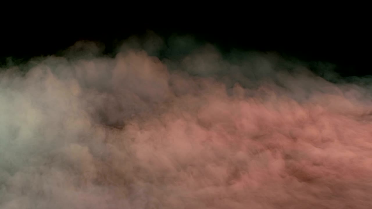 현실적인 건조 얼음 연기 구름