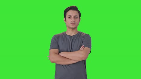 Portrait-of-Confident-Indian-man-Green-screen