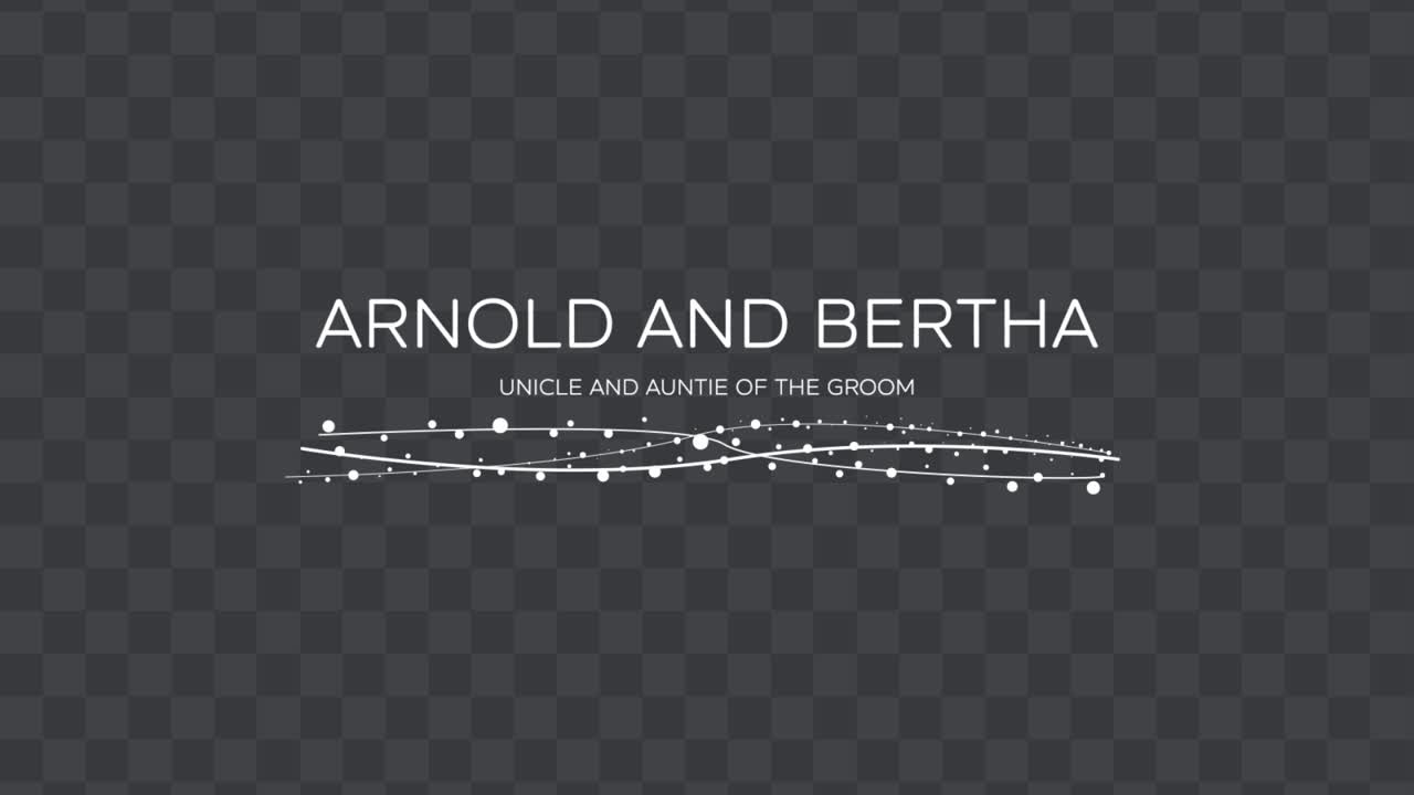 Wedding Lower Third 01 Adobe After Effects 2023 Resolution 3840×2160
