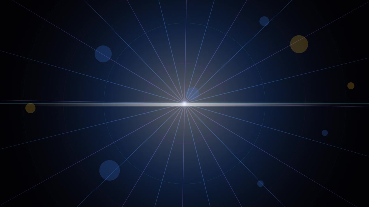 Abstract Digital Light Burst with Radial Grid Lines