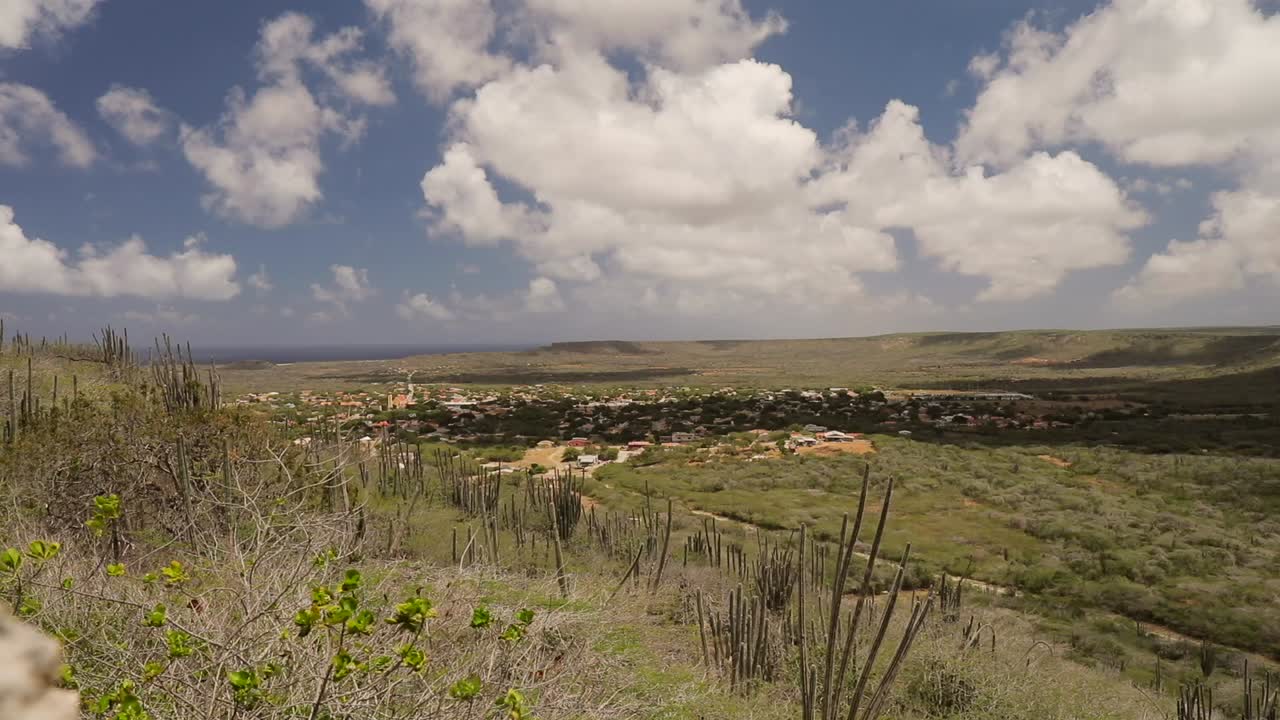 el pequeño pueblo de rincon en bonaire