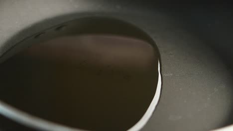 oil in a pan