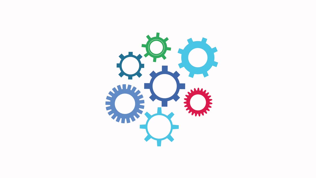 기어 설정 비즈니스 성공적인 애니메이션