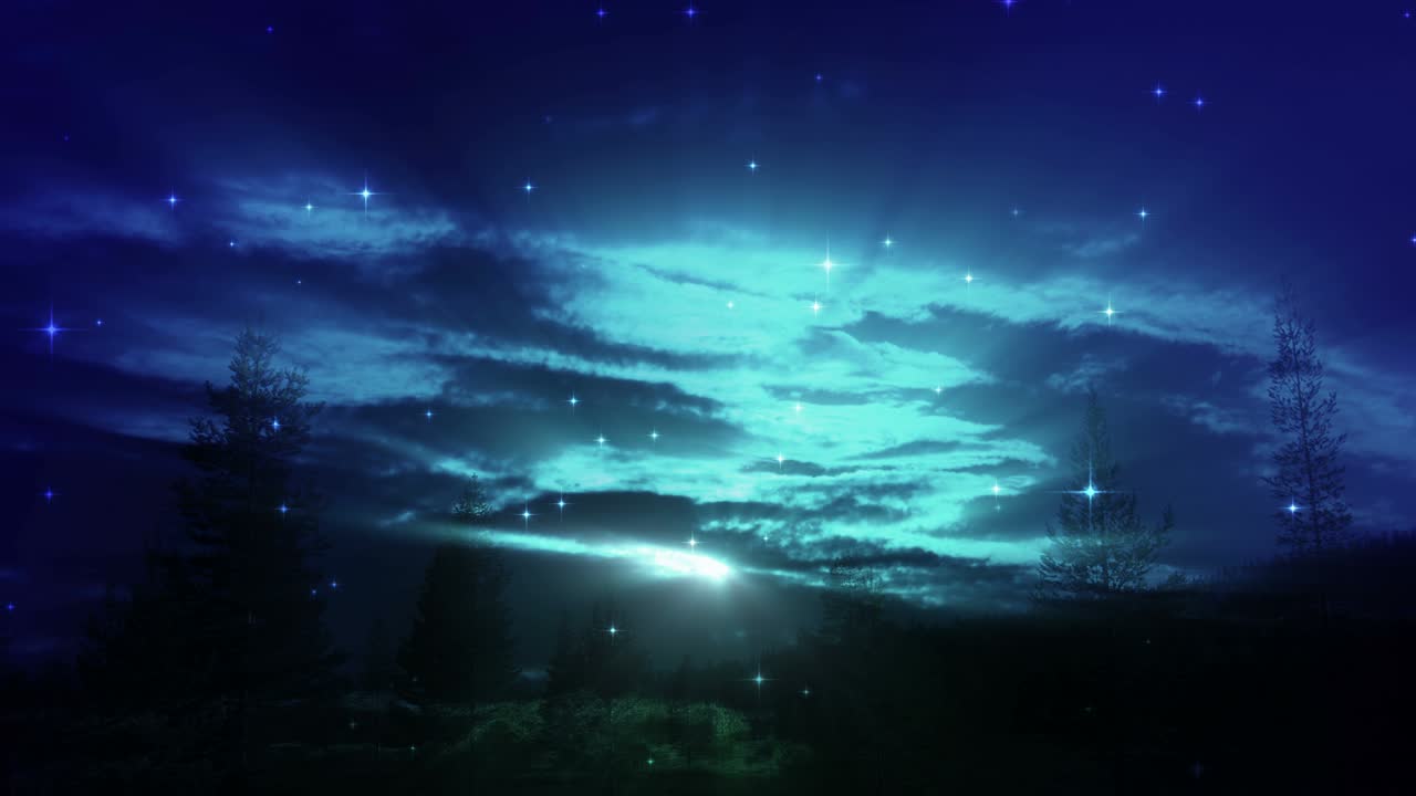 야간 배경에서 풍경