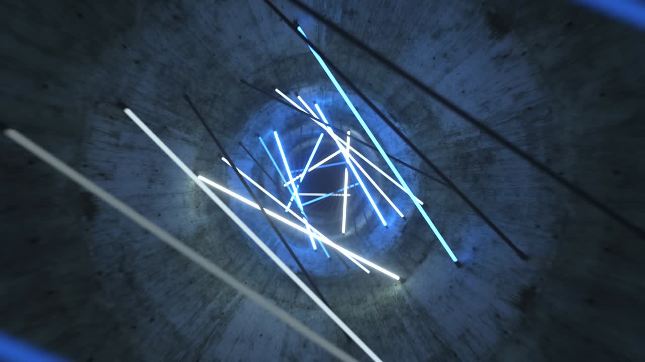 네온 조명, 할로겐 램프, 추상적인 배경, 현대적인 푸른 빛 스트럼, 3d 애니메이션