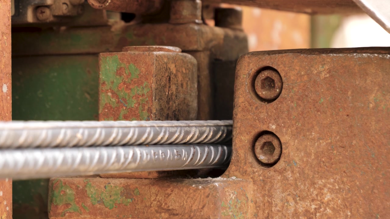 Steel Rebar Cutting Machine, Close Up