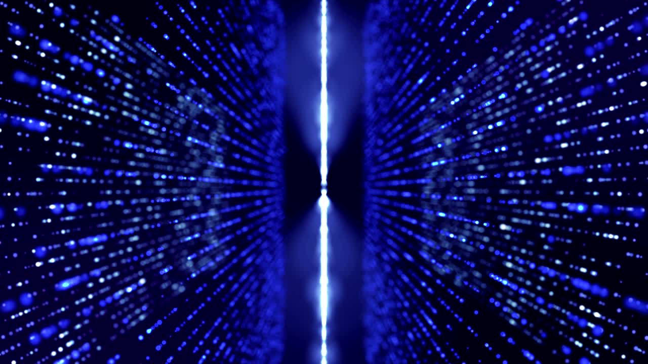 Abstract big data as moving dots connection