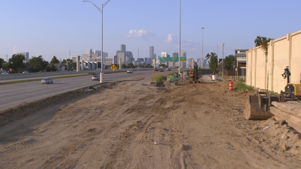 Texas Transportation: Drone Overview of Houston's Highway 288
