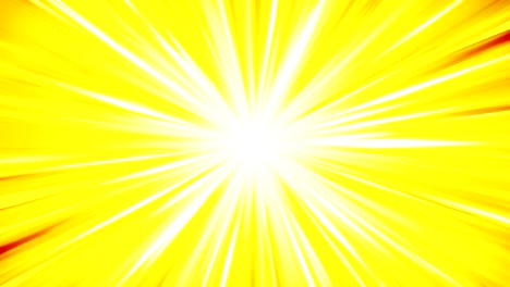 cartoon beam animation. shiny sun background. sunburst rays in heaven. abstract loop design.