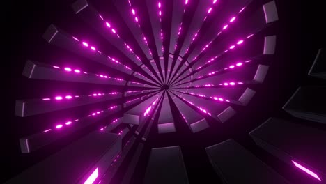 pink neon glowing tunnel