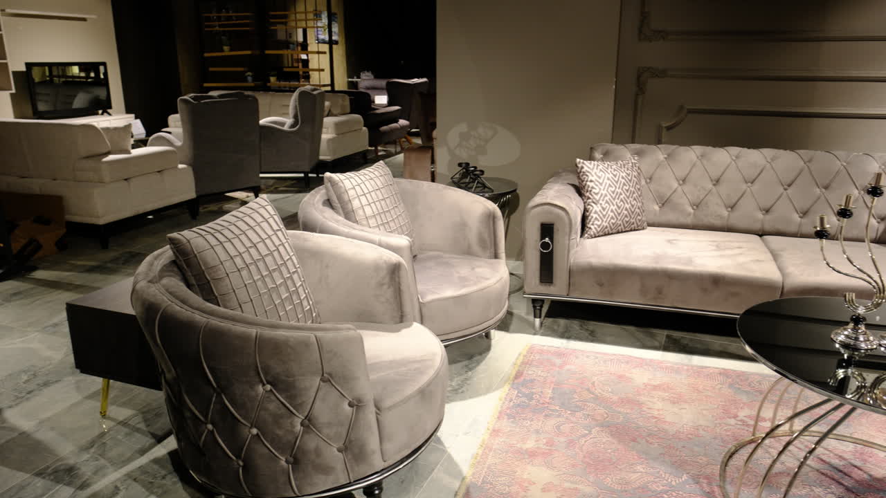 conjunto de sala de estar moderno: comodidad se encuentra con el estilo