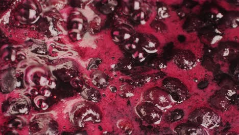 boiling berry jam