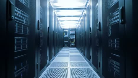 modern data center interior