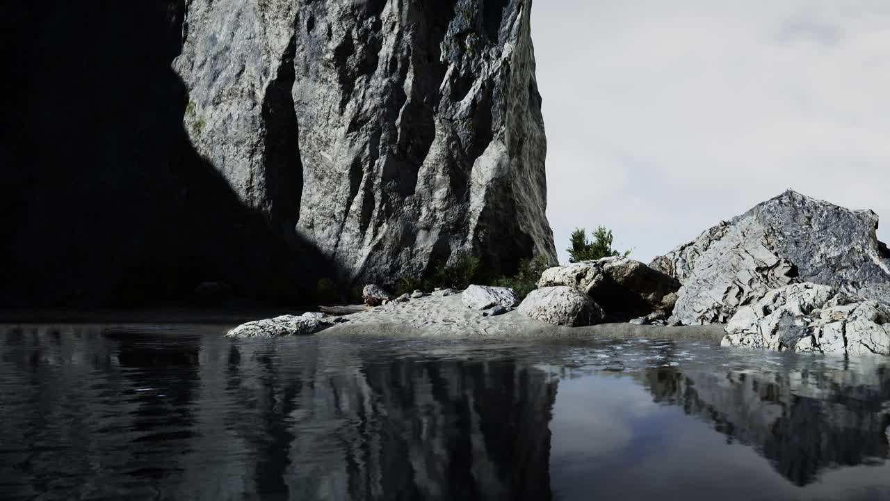 바위 강 협곡 풍경