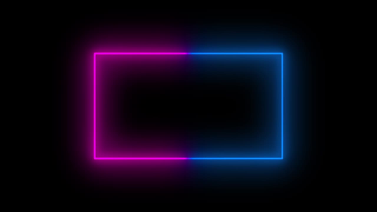 생동감 넘치는 색의 네온 프레임