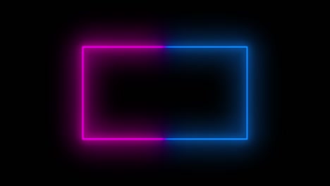 neon frame with vibrant colors