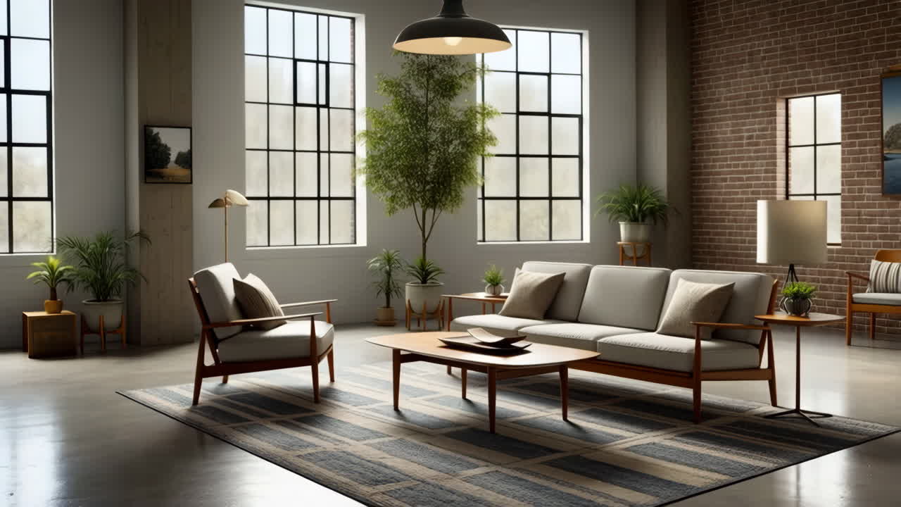 Modern and Spacious Living Room Interior Design