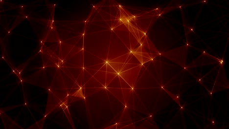plexus abstracto de red títulos de tecnología ciencia de fondo bucle