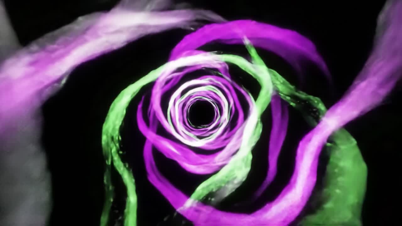 túnel en espiral resplandeciente abstracto