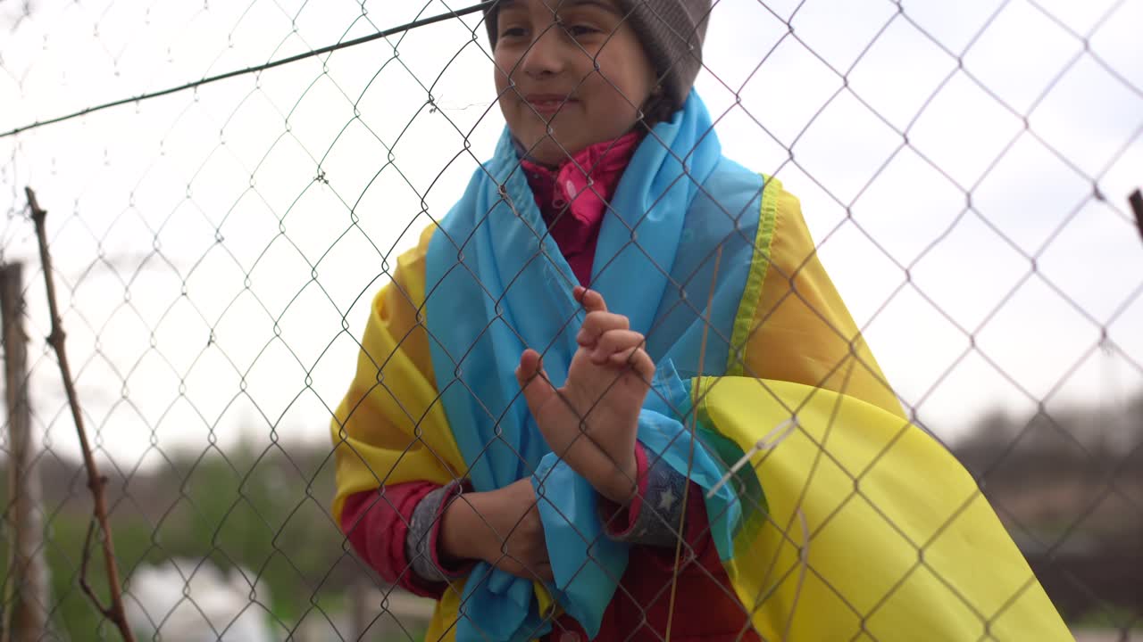 우크라이나 출신의 작은 소녀 이민자