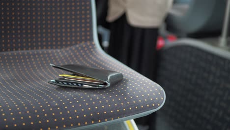 lost wallet on a bus seat