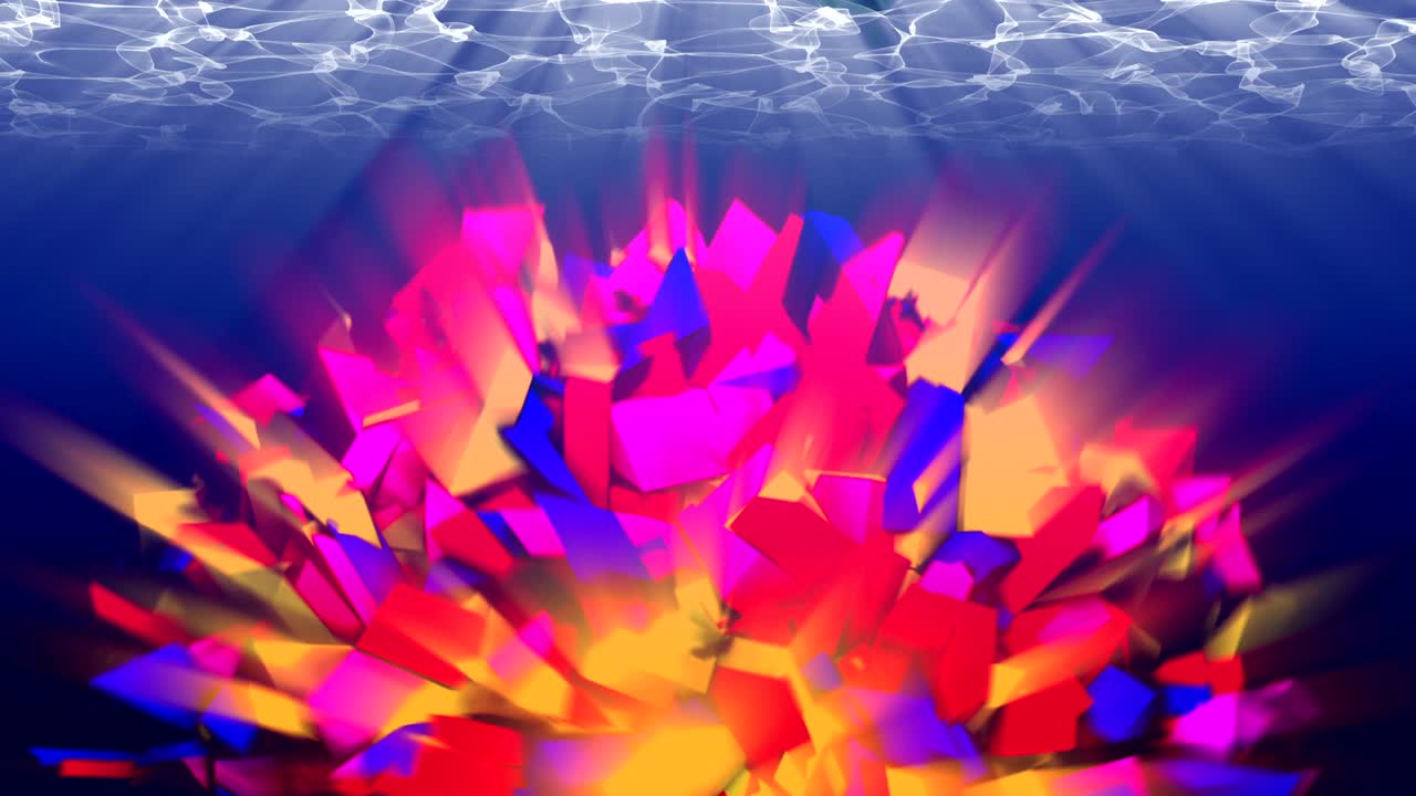 abstracción colorida bajo el agua. 4k, bucle sin costuras.