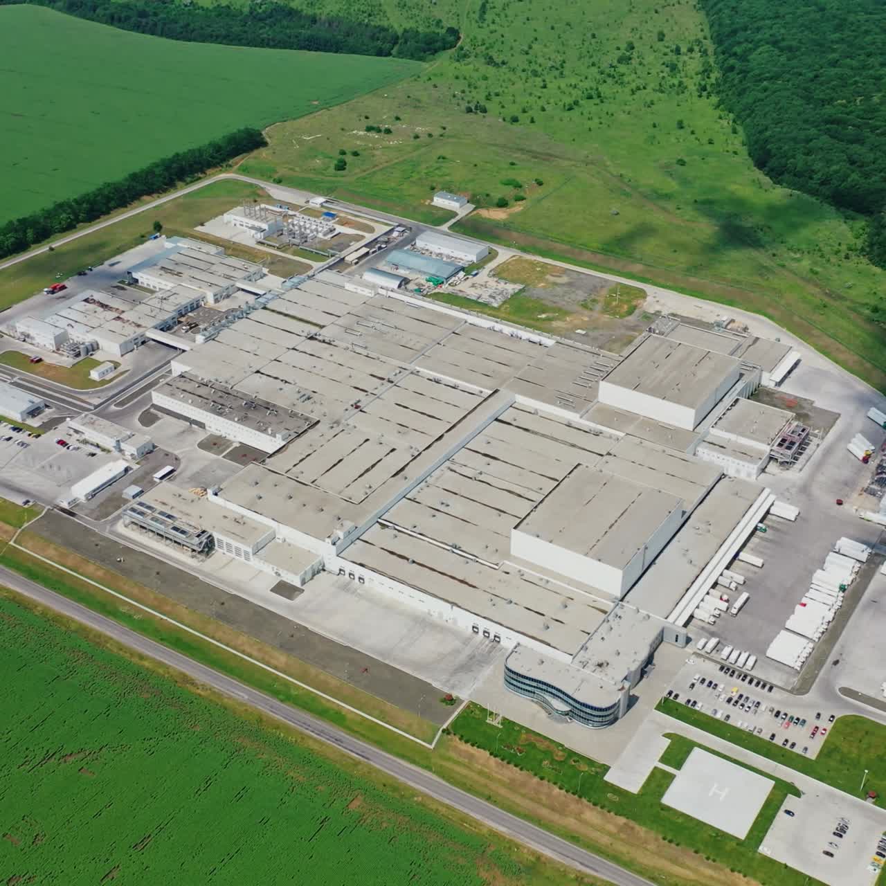 Suburban industrial zone