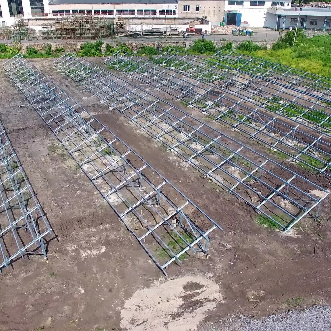 toma de drone del sitio de construcción