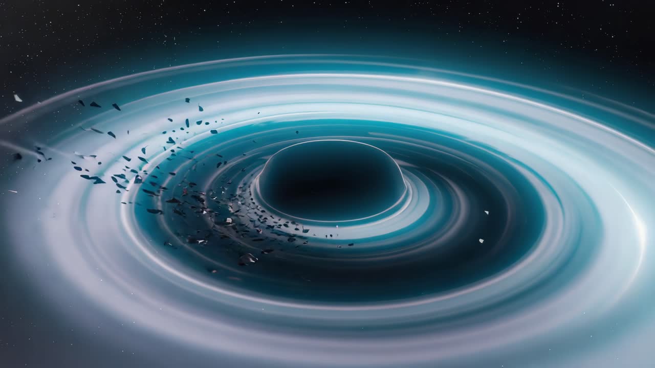 Visualization of a black hole warping spacetime