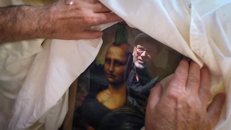 una mona lisa falsa o falsificada