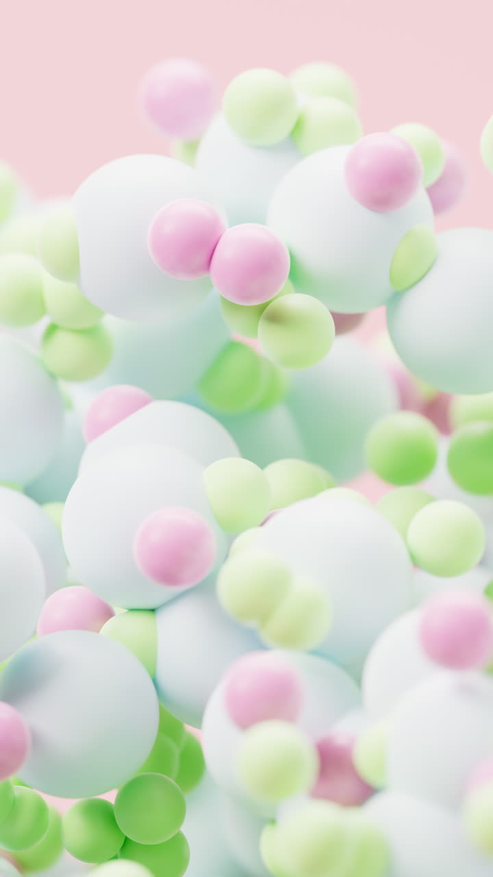 Abstract dense particles spheres background, 3d rendering.
