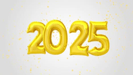 2025 happy new year balloons