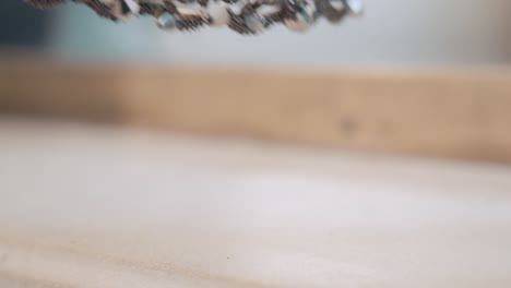 slow motion shot of a brides tiara sitting on a counter and being picked up
