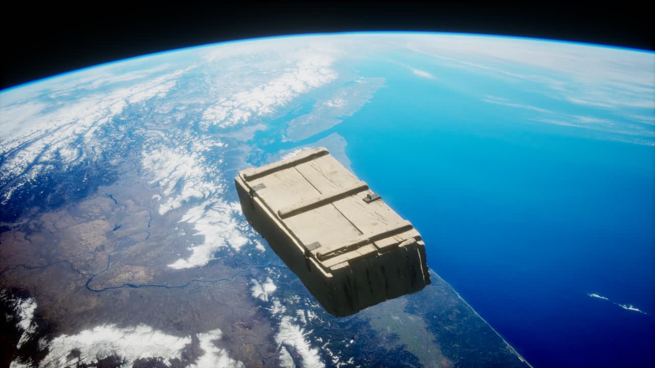 지구  ⁇ 도에 있는  ⁇ 은 나무 상자