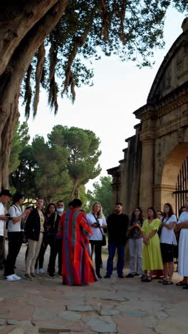 guided tour at a historical site