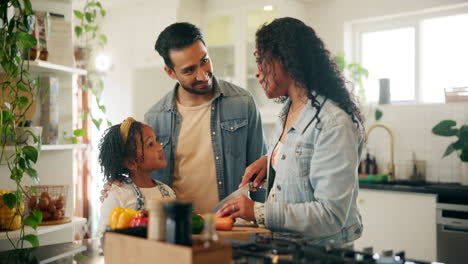family cooking together