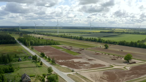 Windpark-Im-Hintergrund