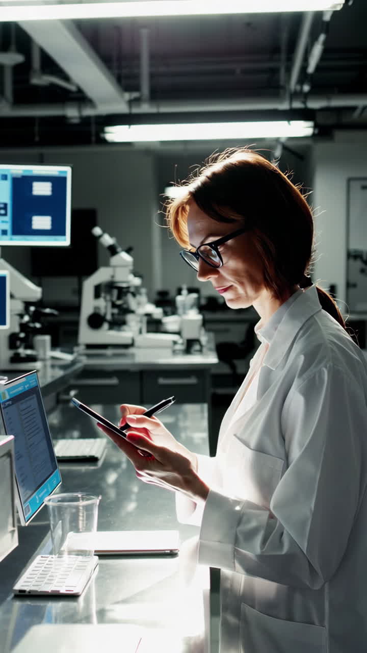 científico trabajando en un laboratorio moderno