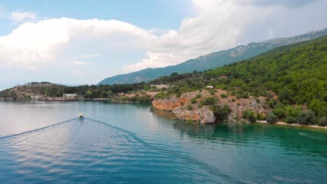 Aerial-shot-of-Macedonia-coast