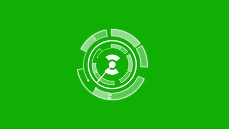 procesamiento de gráficos de movimiento digitales con fondo de pantalla verde