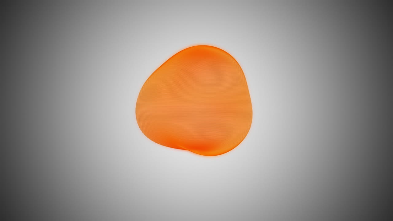 метаморфоза аморфной сферы, сферическая волновая, абстрактная анимация будущей формы