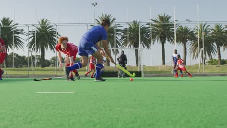 hockey players during a match