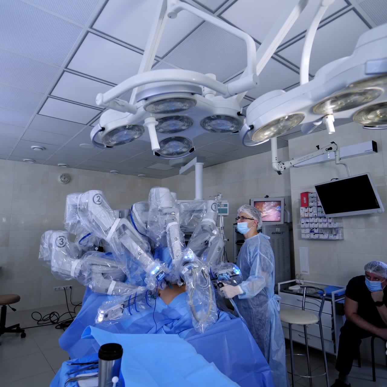 Medical operation involving robot