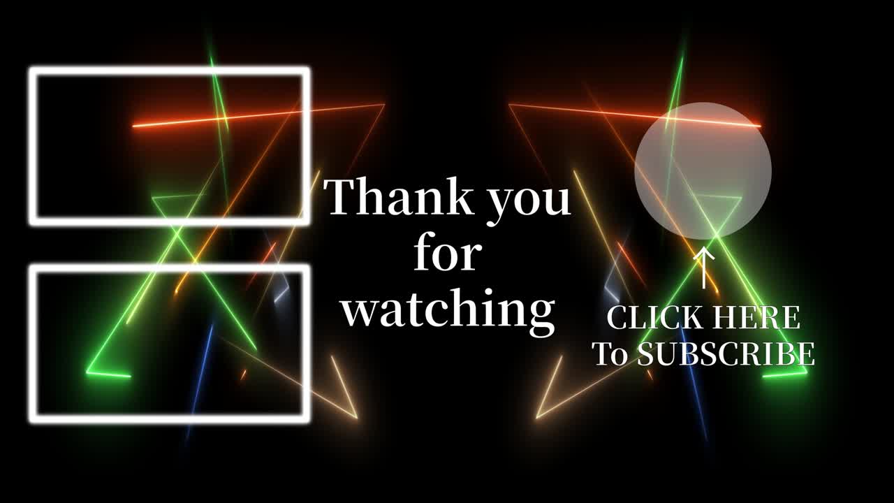 멋진 엔딩 카드 엔딩 스크린 모션 그래픽